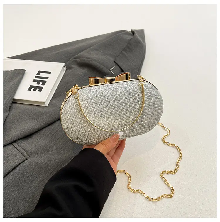 Elegant Chain Crossbody Bag for Women Tan — feature 27