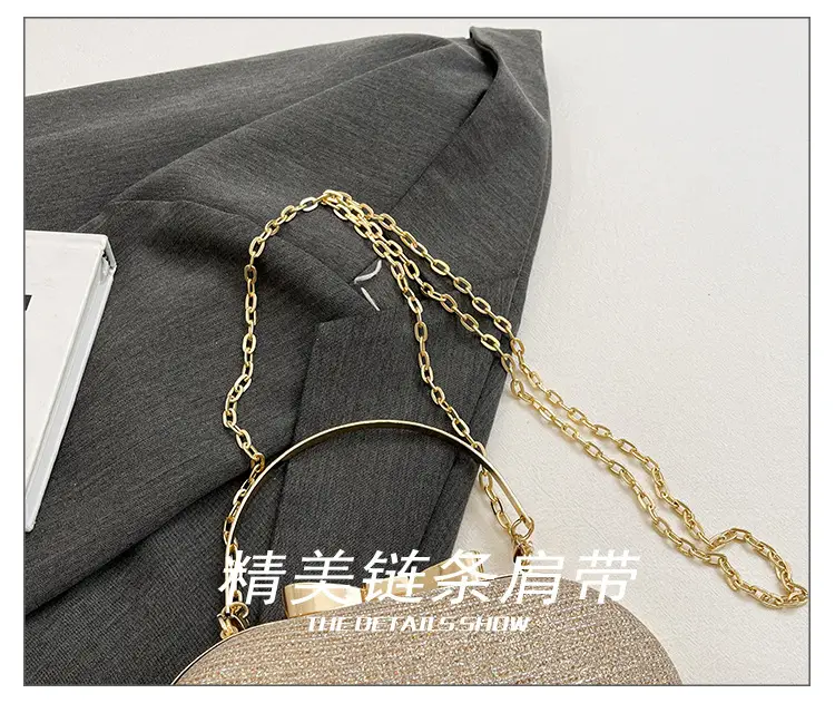 Elegant Chain Crossbody Bag for Women Tan — feature 7
