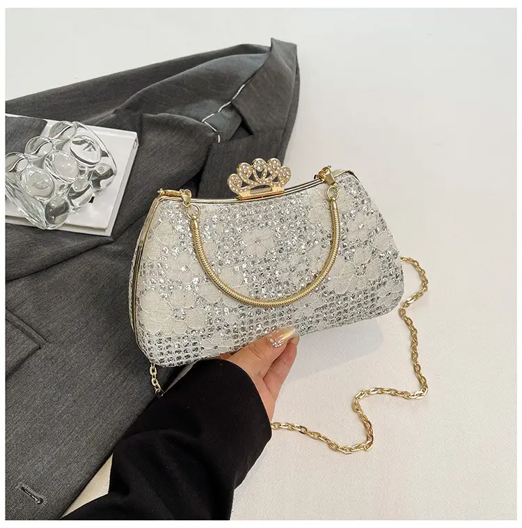 Crown Crossbody Bag for Women Elegant White 2025 - Image 4