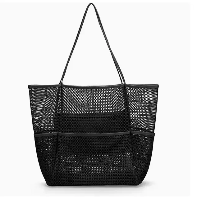 Cross-Border Mesh Shoulder Bag for Men Women Brown Black - Image 2