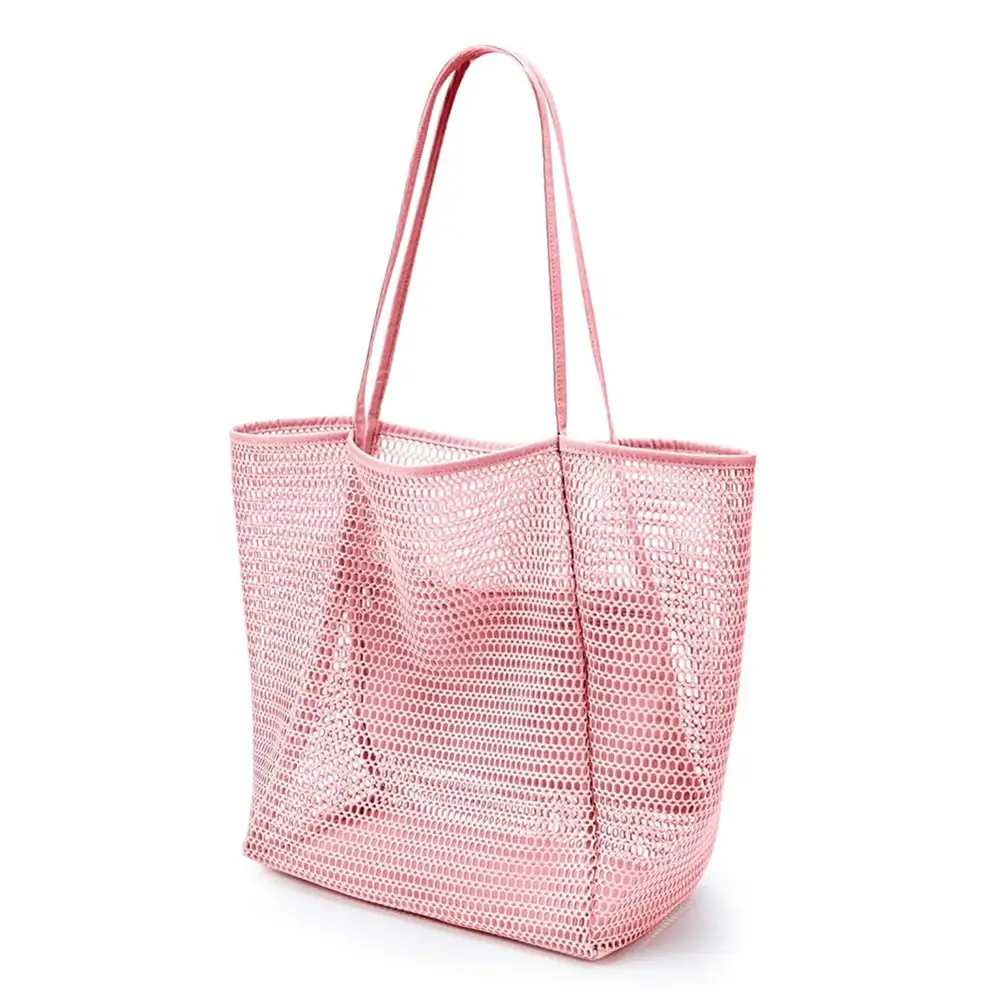 Cross-Border Mesh Shoulder Bag for Men Women Brown Black — feature 26