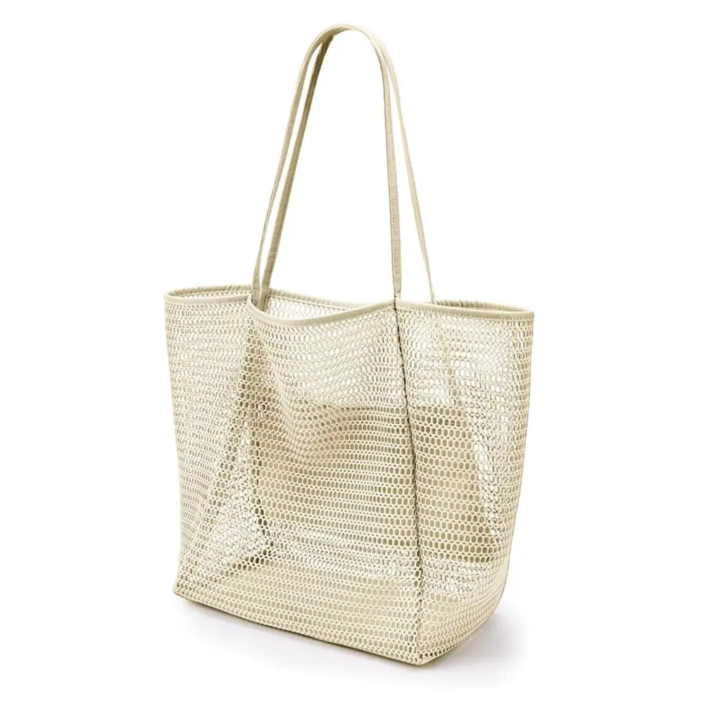 Cross-Border Mesh Shoulder Bag for Men Women Brown Black — feature 5