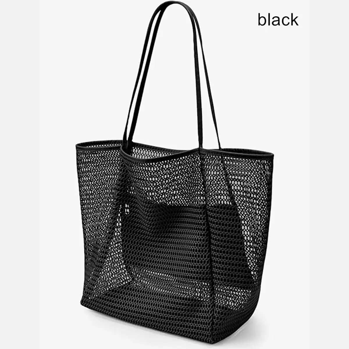 Cross-Border Mesh Shoulder Bag for Men Women Brown Black - Image 6