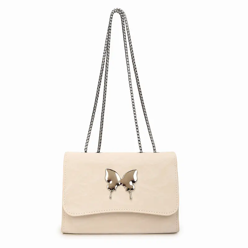White Butterfly Bow Chain Shoulder Bag for Women - Image 10