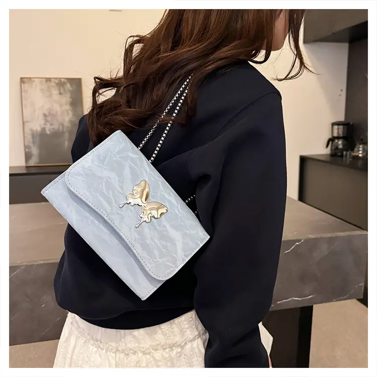 White Butterfly Bow Chain Shoulder Bag for Women — feature 21