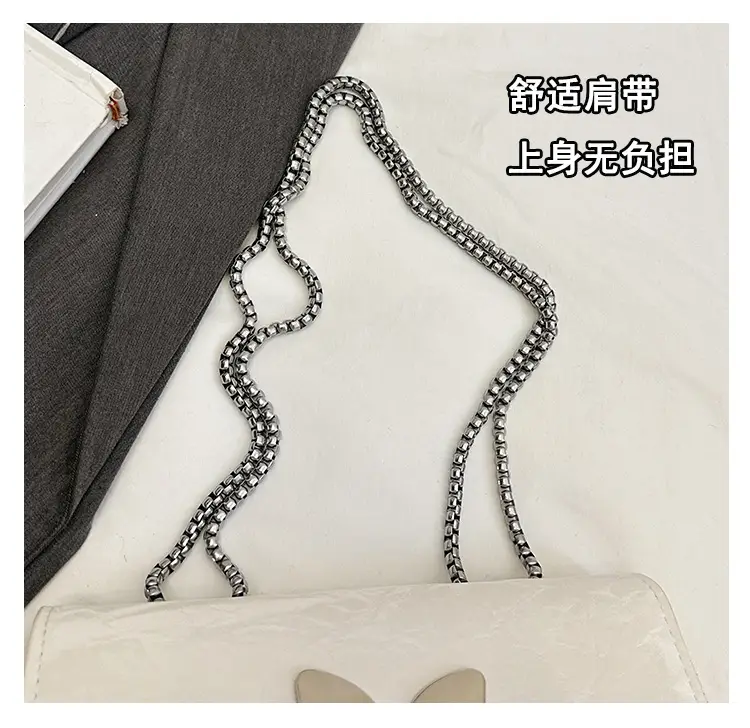 White Butterfly Bow Chain Shoulder Bag for Women — feature 5