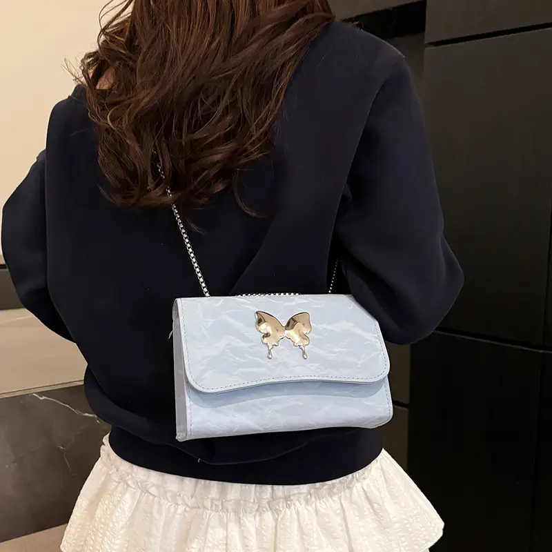 Gentle Butterfly Chain Shoulder Bag Silver 2025 - Image 7