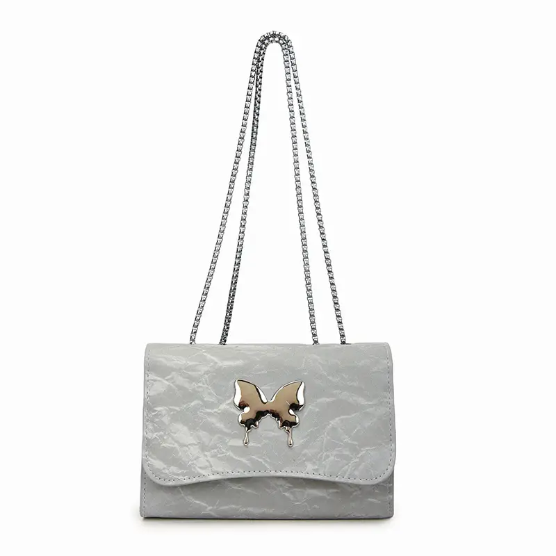 Gentle Butterfly Chain Shoulder Bag Silver 2025 - Image 10