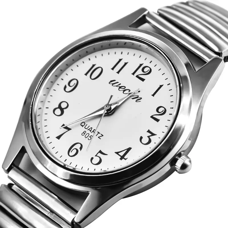Men Quartz Stainless Steel Watch with Large Display - Image 3