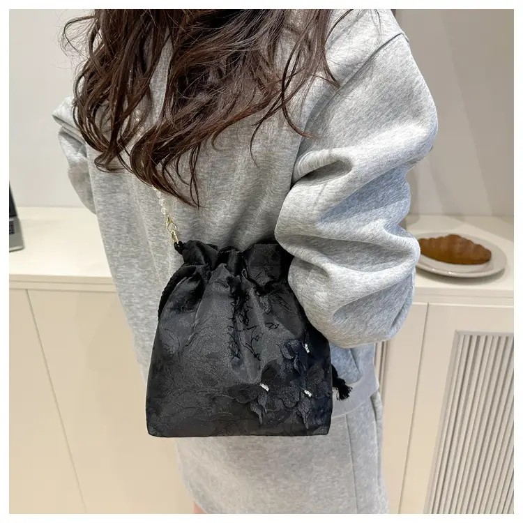 Blue Floral Western Bucket Bag for Women Spring 2025 luggage and leather goods — feature 15