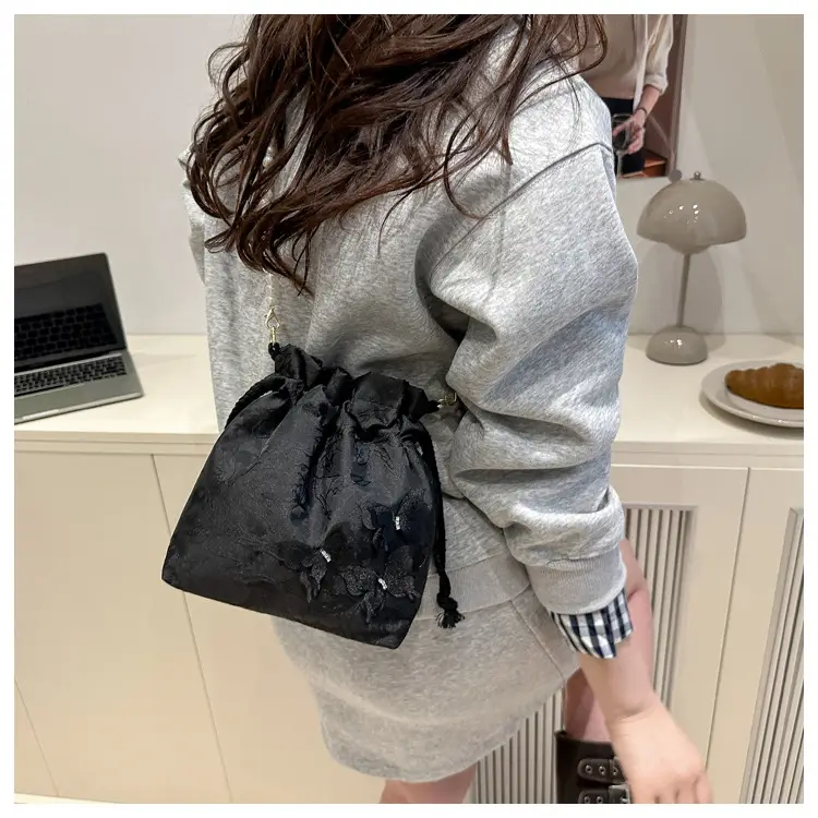 Blue Floral Western Bucket Bag for Women Spring 2025 luggage and leather goods — feature 16