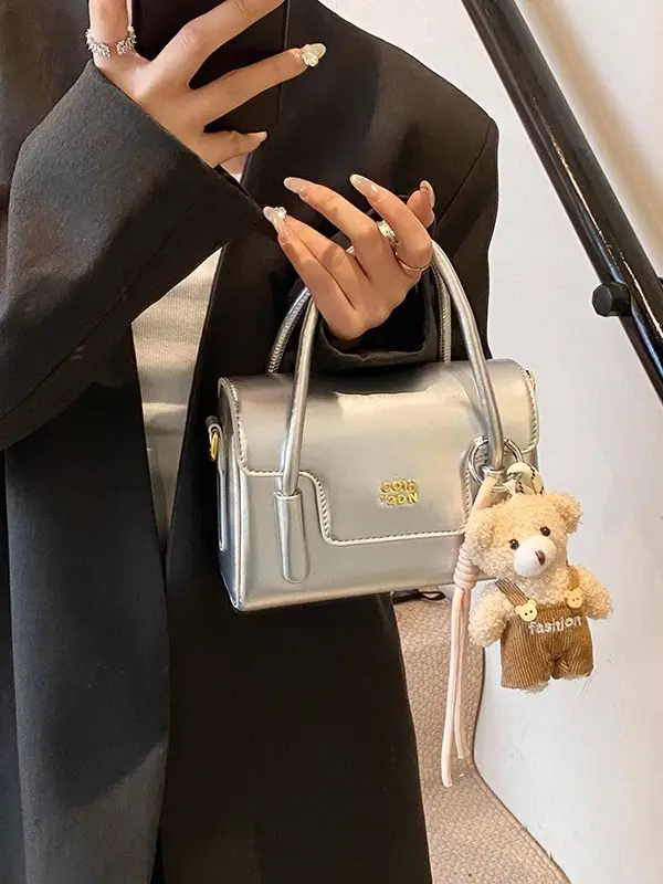Silver Square Shoulder Bag 2026 Spring Summer New Fashion - Image 12