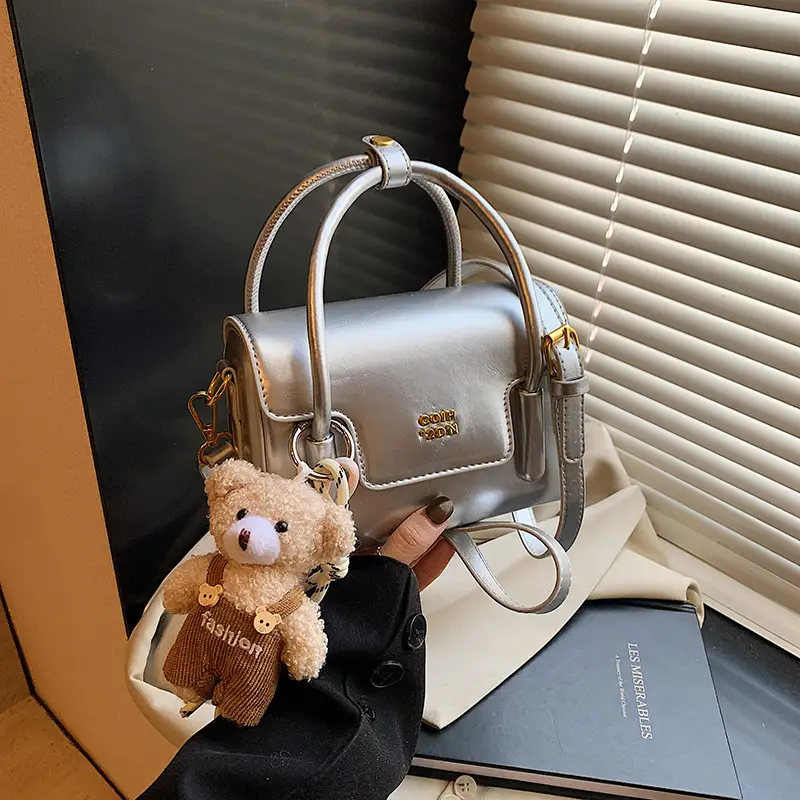 Silver Square Shoulder Bag 2026 Spring Summer New Fashion - Image 4
