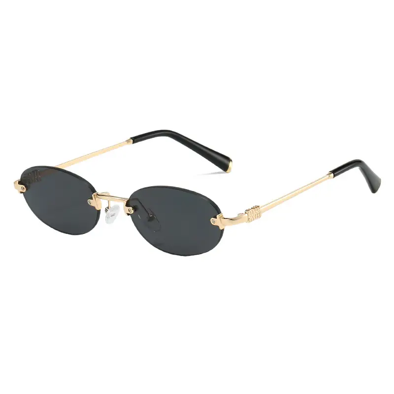 Trendy High-End Frameless Sunglasses for Women - Image 12