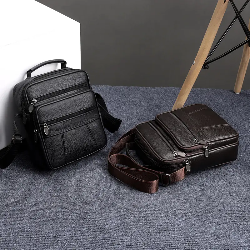 Men's Multi-Color Crossbody Bag 7.9" Tablet Friendly - Image 6