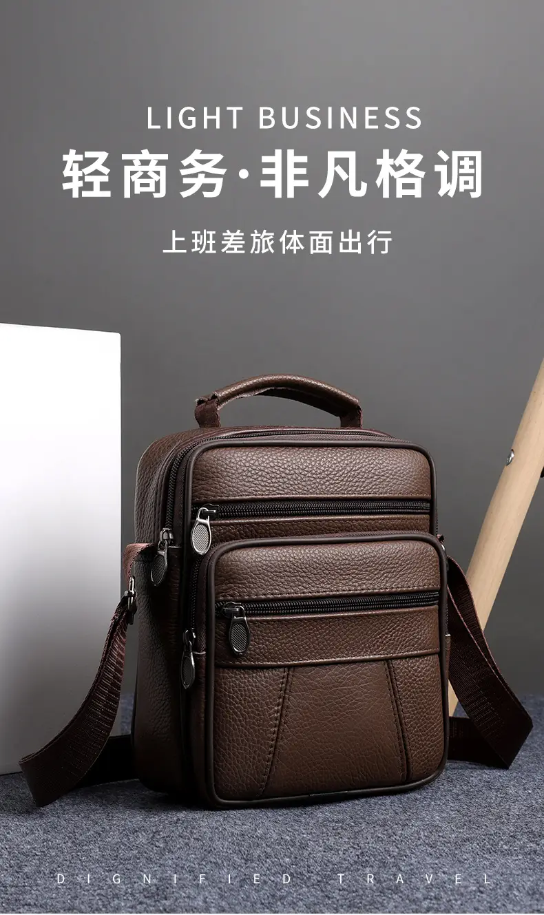 Men's Multi-Color Crossbody Bag 7.9" Tablet Friendly — feature 1