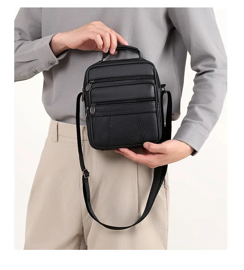 Men's Multi-Color Crossbody Bag 7.9" Tablet Friendly — feature 23