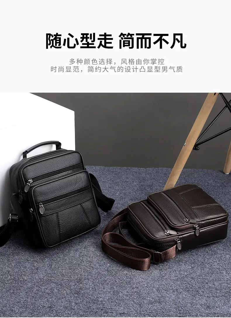 Men's Multi-Color Crossbody Bag 7.9" Tablet Friendly — feature 3