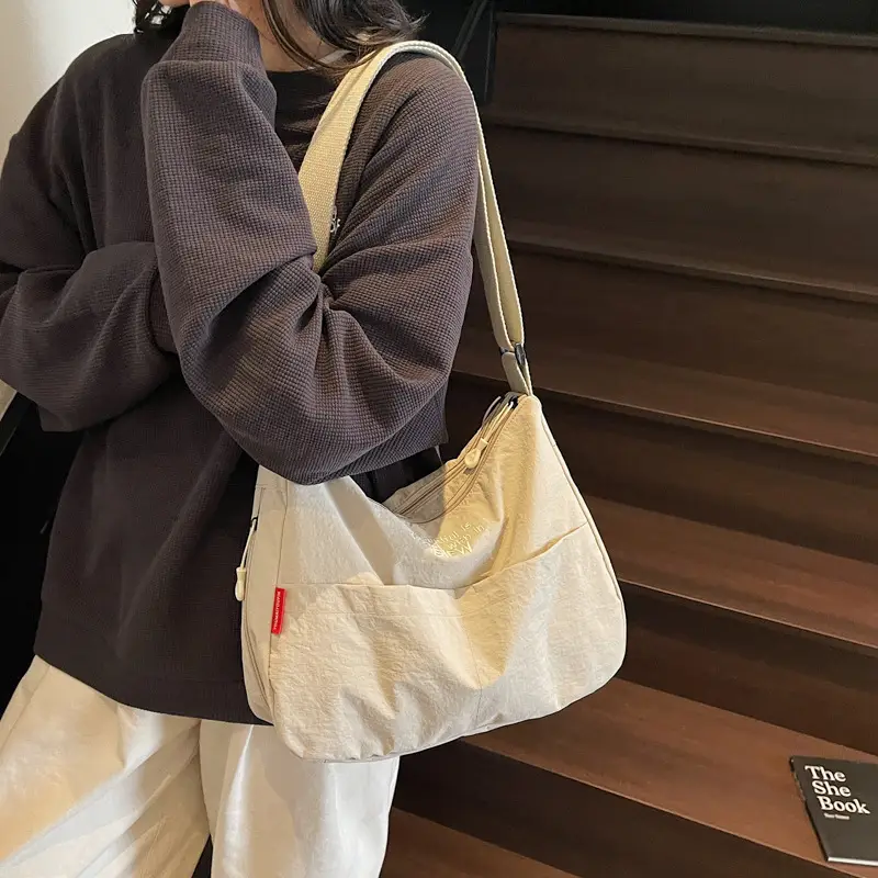 Yellow Japanese Style Shoulder Bag for Women - Image 6