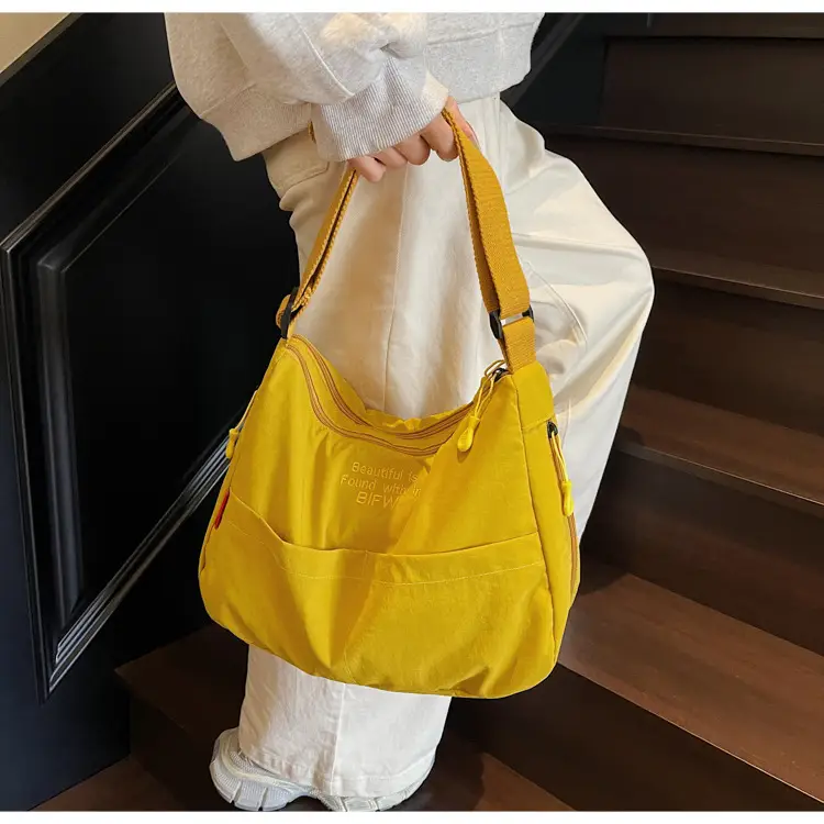 Yellow Japanese Style Shoulder Bag for Women — feature 19