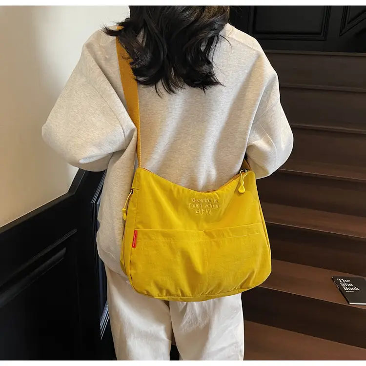 Yellow Japanese Style Shoulder Bag for Women — feature 20