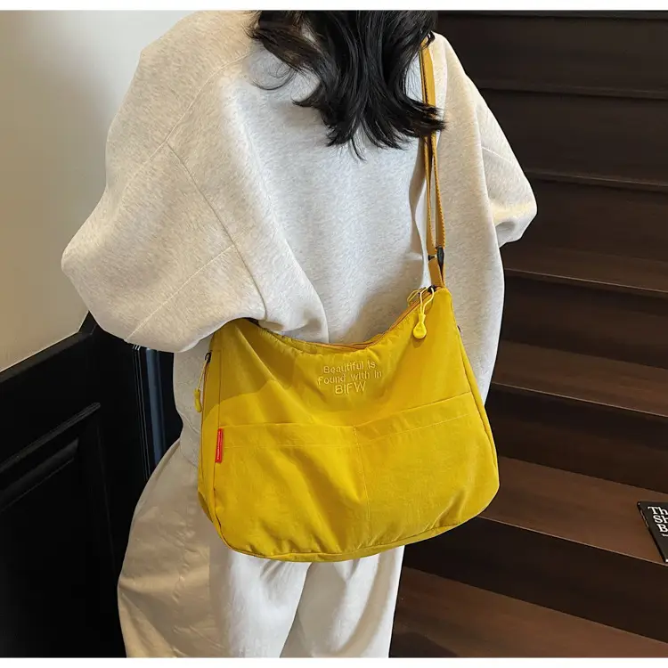 Yellow Japanese Style Shoulder Bag for Women — feature 21