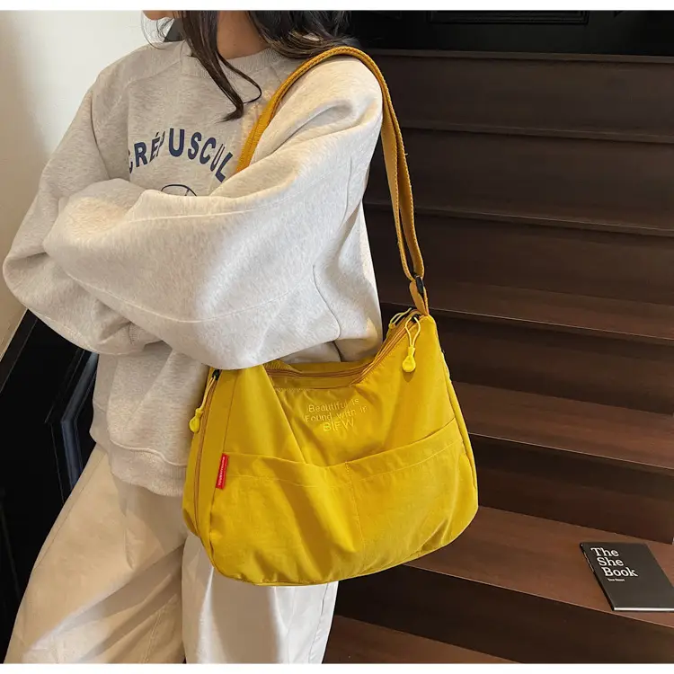 Yellow Japanese Style Shoulder Bag for Women — feature 22