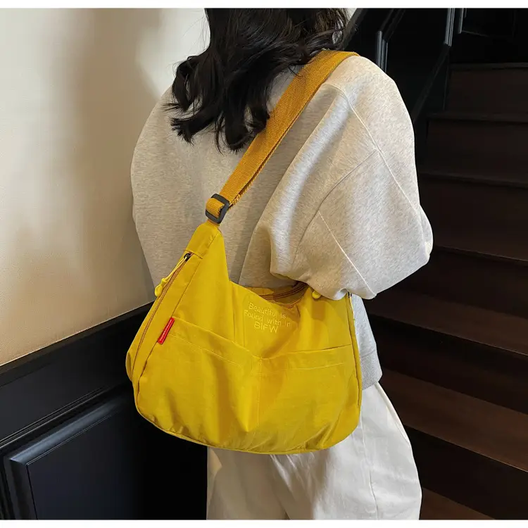 Yellow Japanese Style Shoulder Bag for Women — feature 23