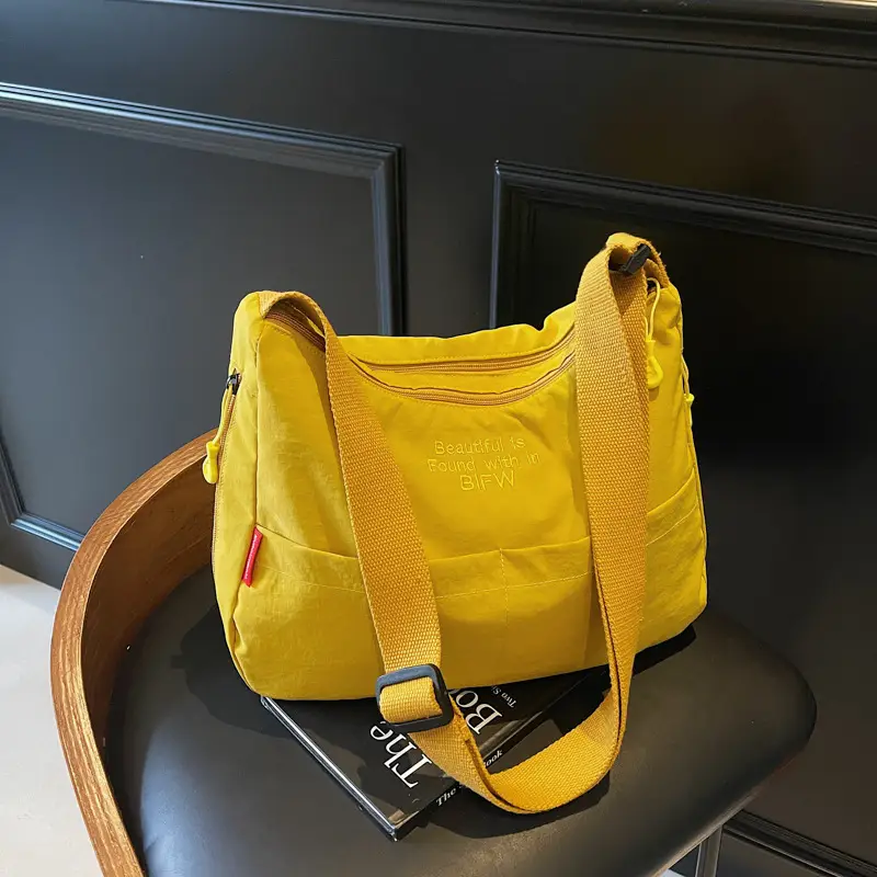 Yellow Japanese Style Shoulder Bag for Women - Image 2