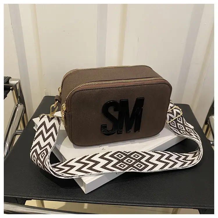 Women Letter Small Crossbody Bag with Zigzag Strap — feature 10