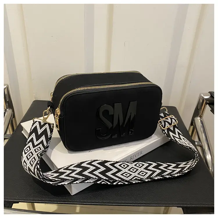 Women Letter Small Crossbody Bag with Zigzag Strap — feature 14