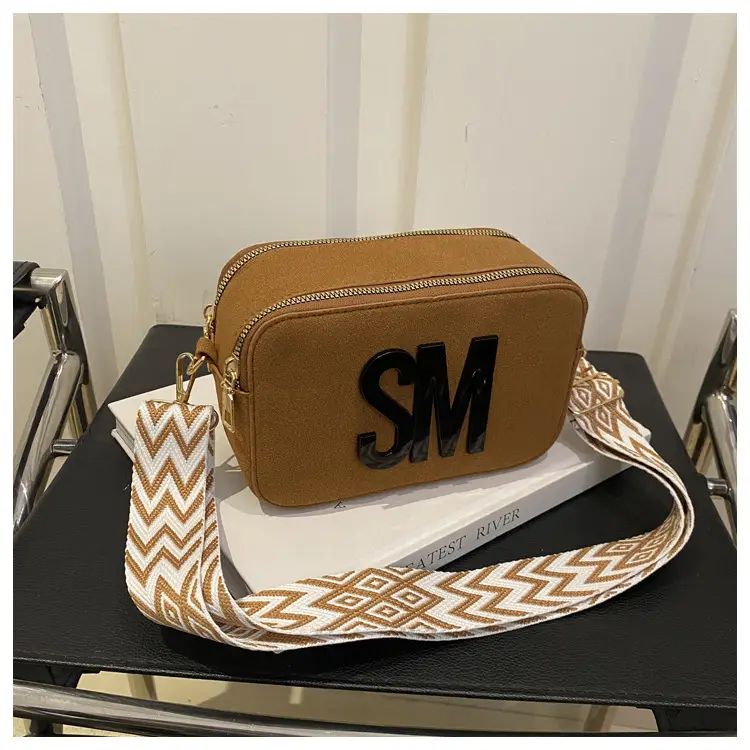 Women Letter Small Crossbody Bag with Zigzag Strap — feature 16