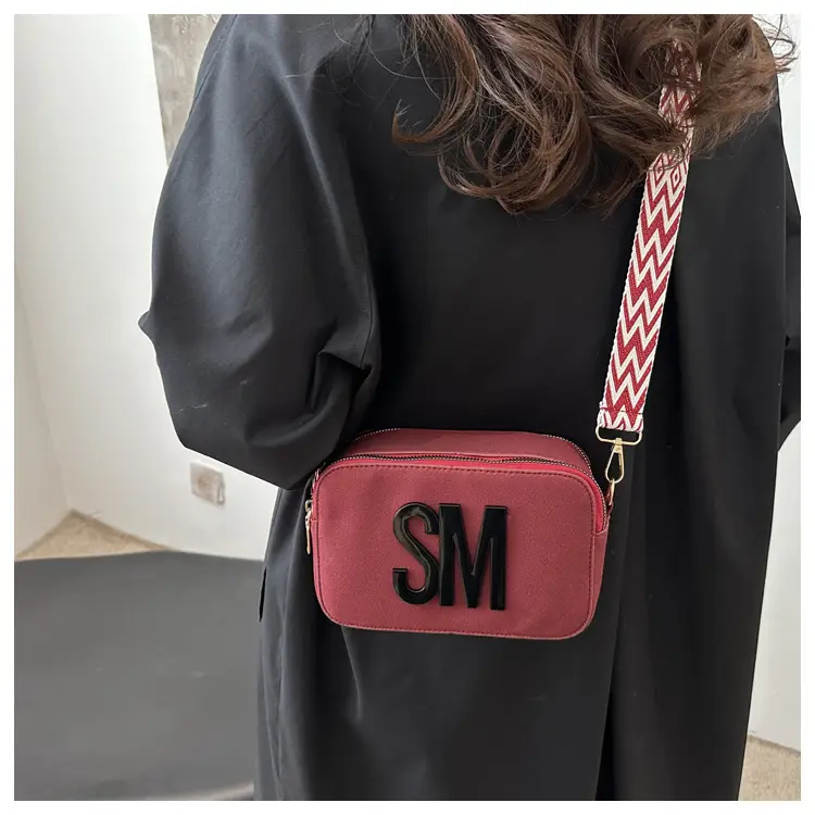 Women Letter Small Crossbody Bag with Zigzag Strap — feature 17