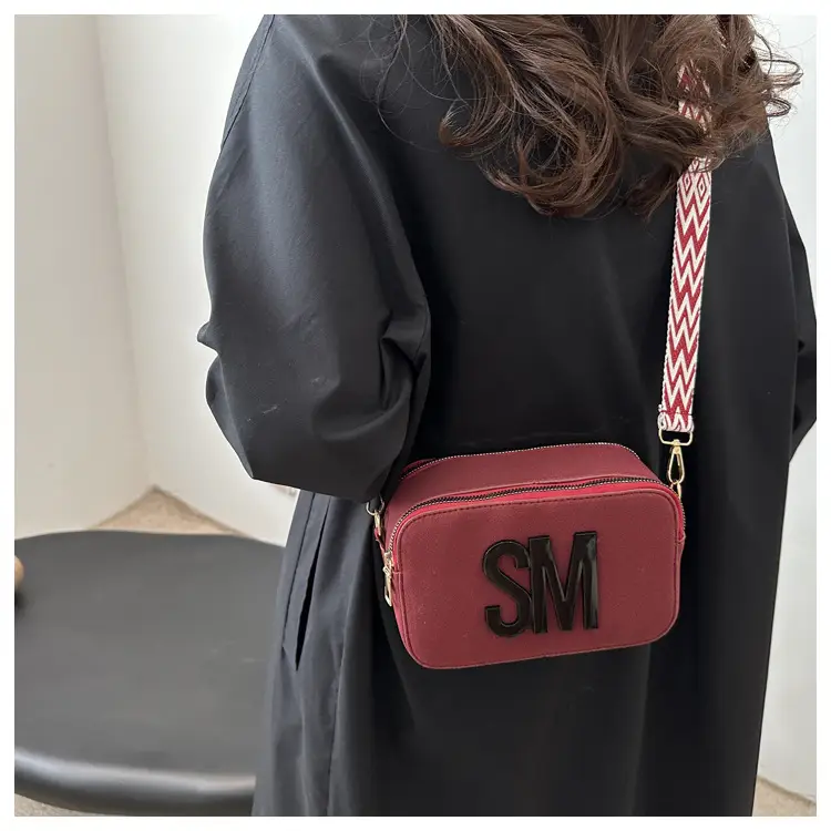 Women Letter Small Crossbody Bag with Zigzag Strap — feature 18