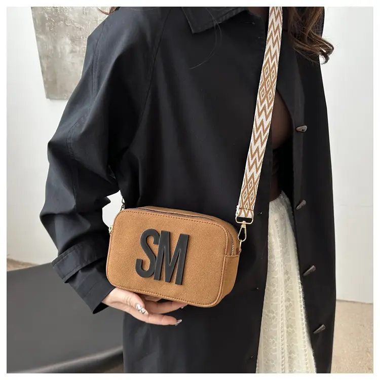 Women Letter Small Crossbody Bag with Zigzag Strap — feature 20
