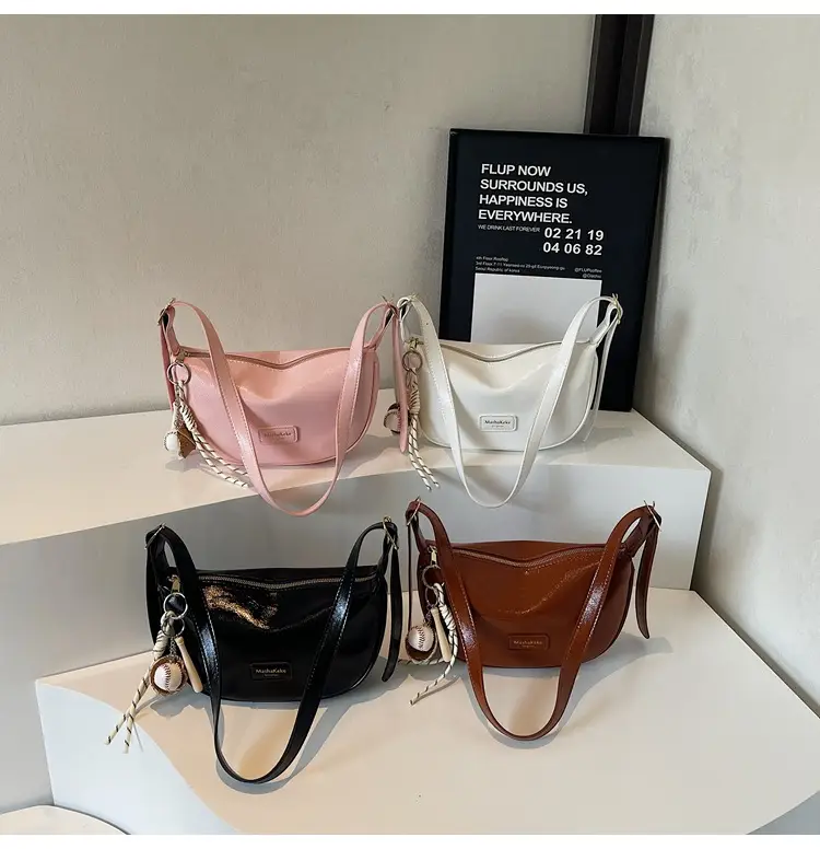 Pink PU Leather Shoulder Bag for Women 2026 — feature 13
