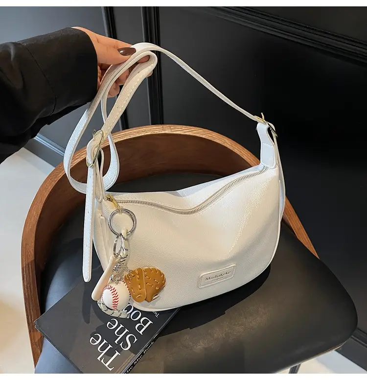Pink PU Leather Shoulder Bag for Women 2026 — feature 16