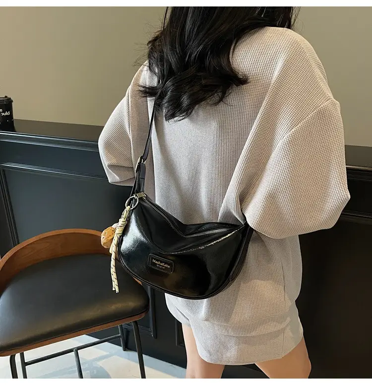 Pink PU Leather Shoulder Bag for Women 2026 — feature 33