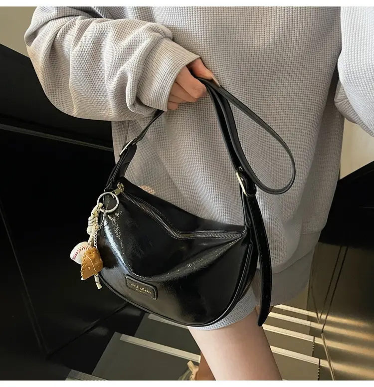 Pink PU Leather Shoulder Bag for Women 2026 — feature 36