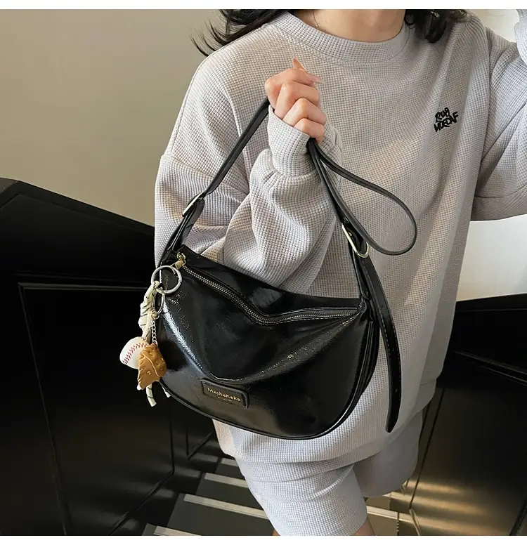 Pink PU Leather Shoulder Bag for Women 2026 — feature 37
