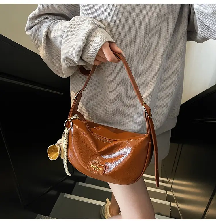 Pink PU Leather Shoulder Bag for Women 2026 — feature 39