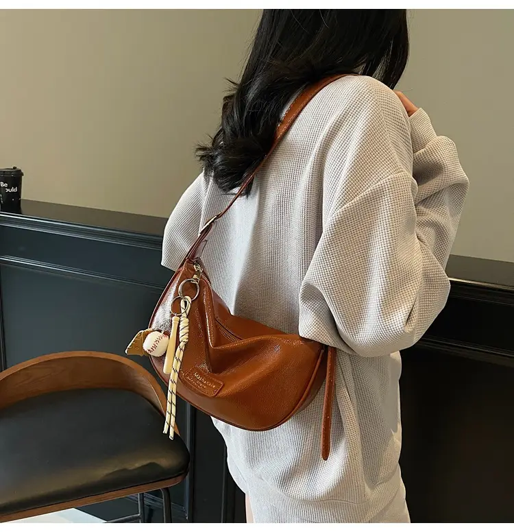 Pink PU Leather Shoulder Bag for Women 2026 — feature 40