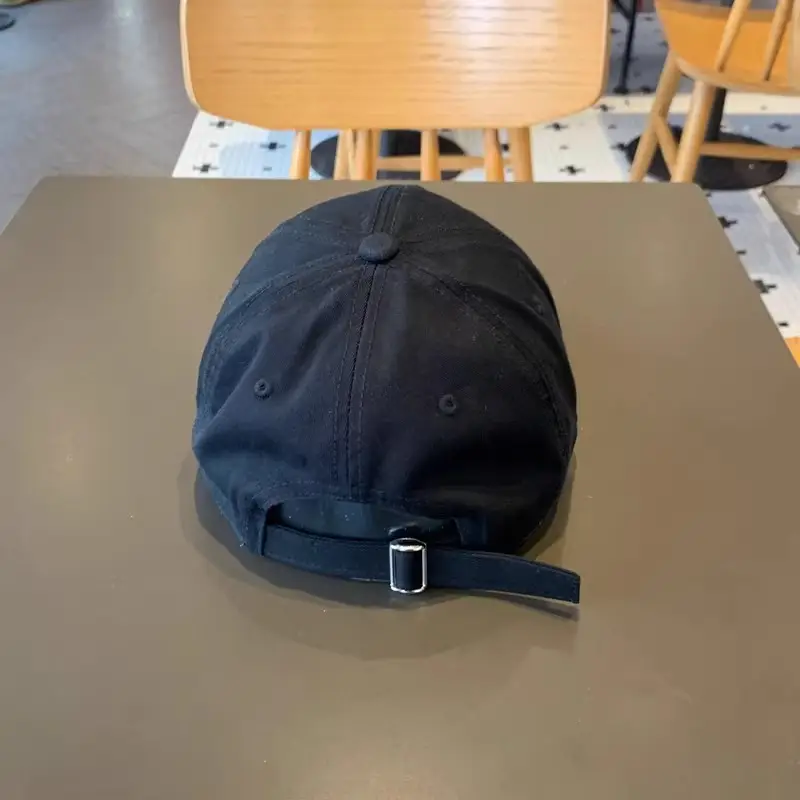Unisex Letter Cap White Black Large Head — feature 15