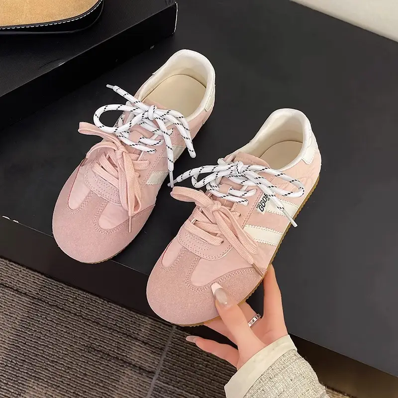Desun Shoes Women's 2025 Spring New Lace-up Shoes Soft Sole Lightweight Casual Sports Shoes Retro Forrest Gump Shoes - Image 5