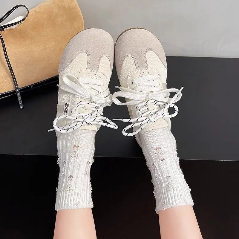 Desun Shoes Women's 2025 Spring New Lace-up Shoes Soft Sole Lightweight Casual Sports Shoes Retro Forrest Gump Shoes - Image 7