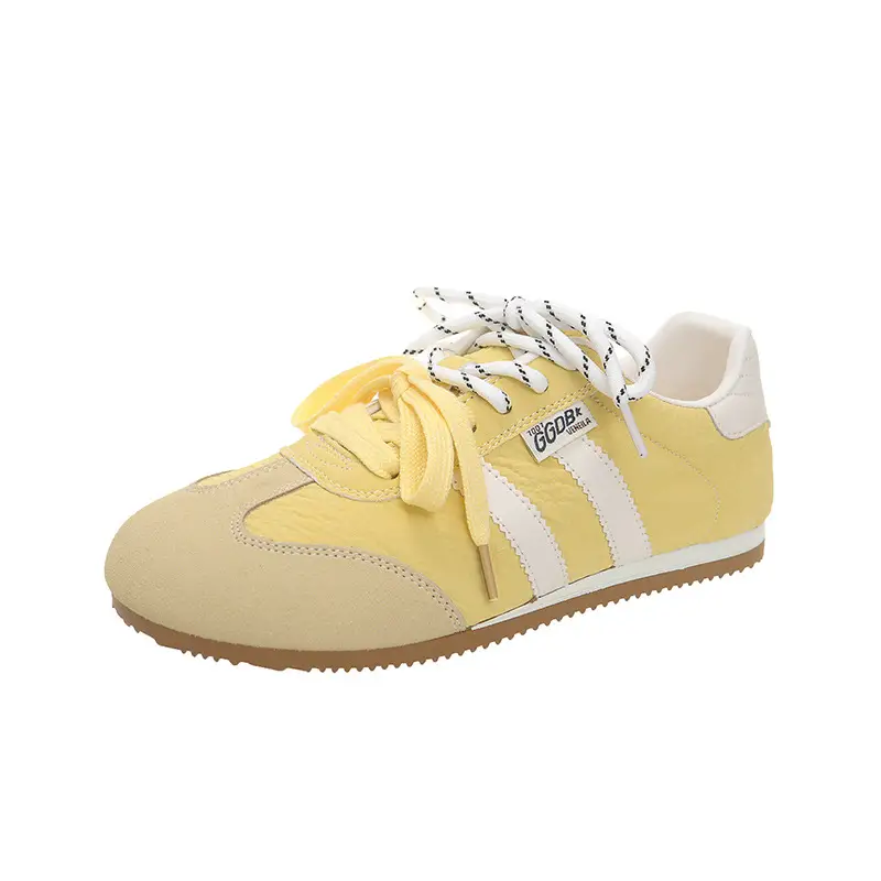 Desun Shoes Women's 2025 Spring New Lace-up Shoes Soft Sole Lightweight Casual Sports Shoes Retro Forrest Gump Shoes - Image 2
