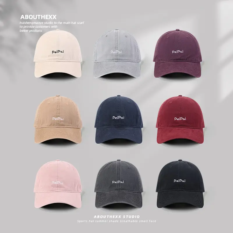 Women White Embroidered Baseball Cap Small Size - Image 11