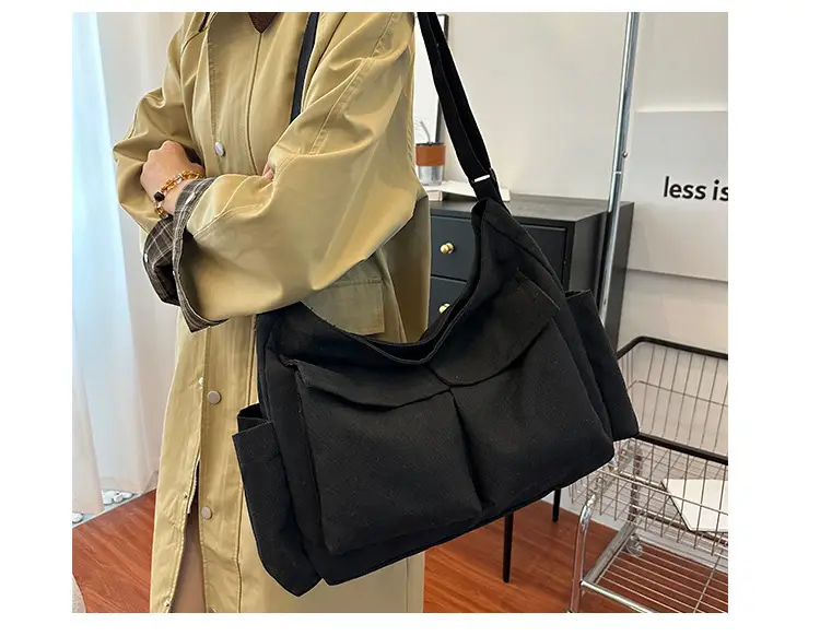 Green Canvas Crossbody Bag for Women Large Capacity 2025 — feature 6