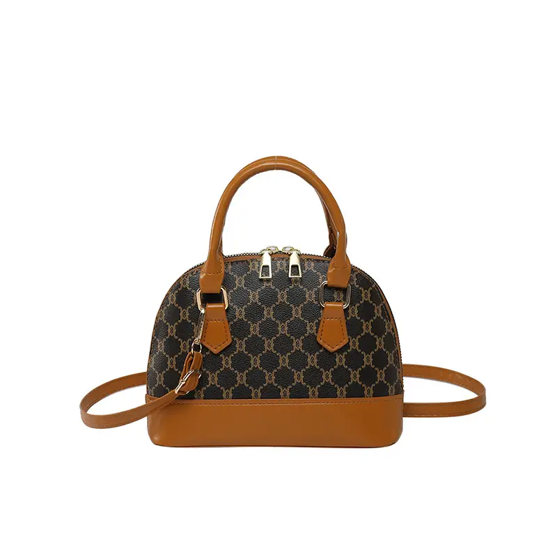 Retro Textured Shoulder Bag Brown Brown Leather 2025 - Image 9