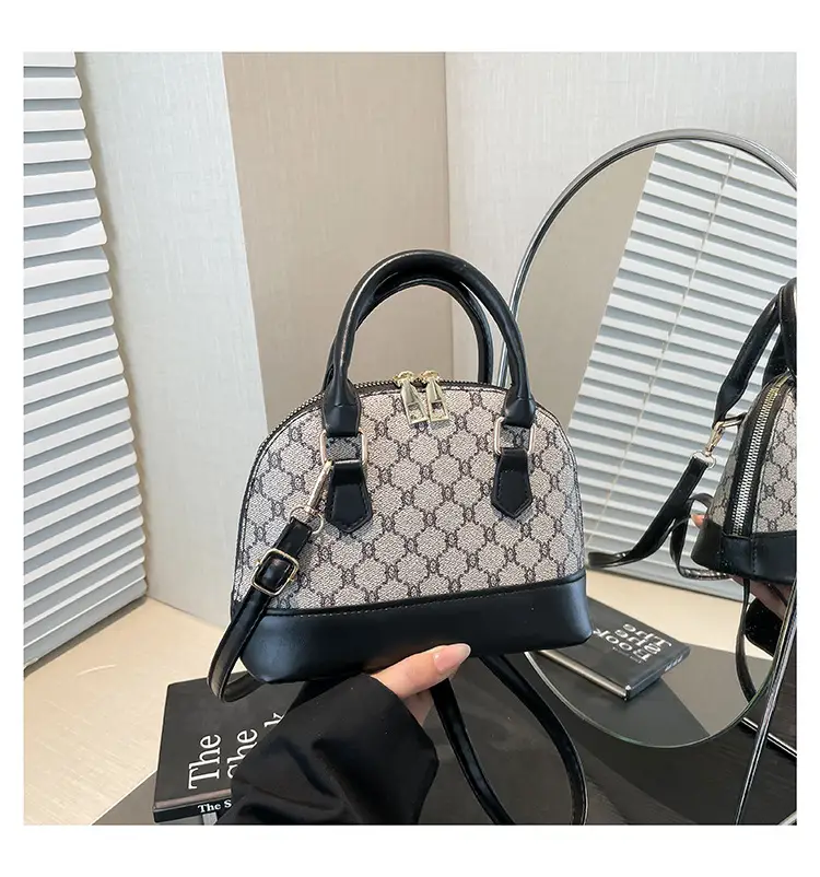 Retro Textured Shoulder Bag Brown Brown Leather 2025 — feature 25